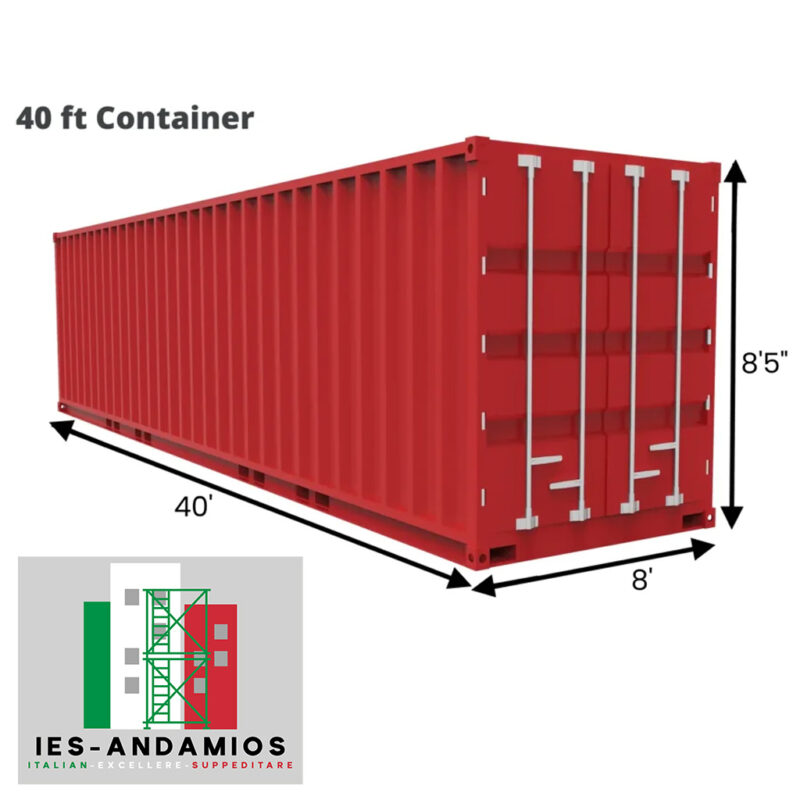 KIT Container 40" Andamios Completos 1400 m² con puntales